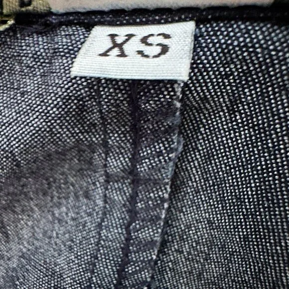 Vintage Anthropologie Jean Jacket Womens XS Blue Cotton Stretch Denim Pockets - Picture 11 of 11